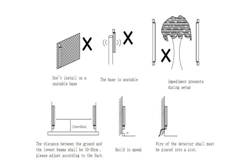 Waterproof Aluminum Alloy 53cm 3 Beam IR Beam Barrier Sensor with Distance 5-60m & Wired  Wireless WiredWireless Compatible_12