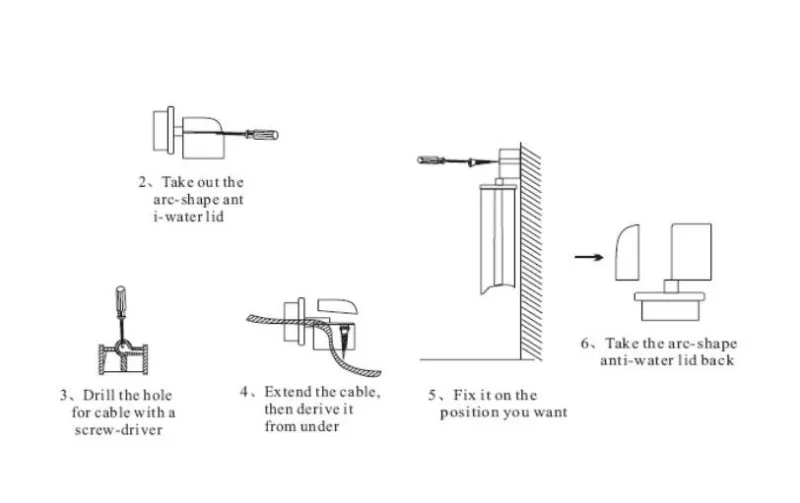 Waterproof Aluminum Alloy 53cm 3 Beam IR Beam Barrier Sensor with Distance 5-60m & Wired  Wireless WiredWireless Compatible_14