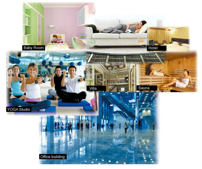 Application-heating film