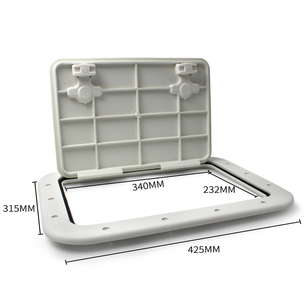 42.5 * 31.5 ABS Plastic Anti Aging Ultraviolet White Deck Marine Hatch Deck Access Hatch Boat Hatches Inspection Yacht Cover RV