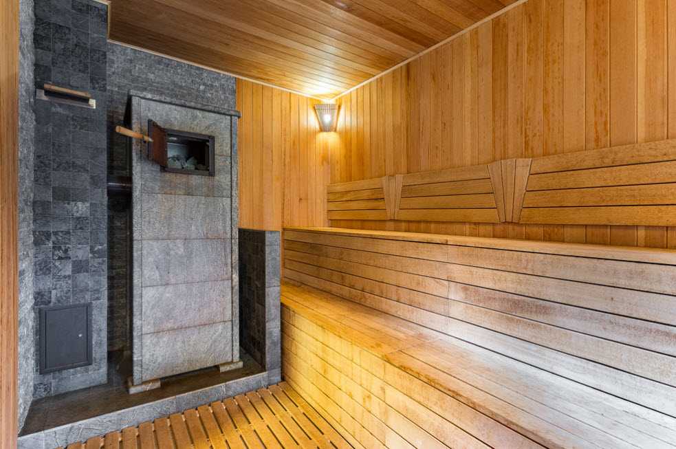 Дизайн интерьера помывочной в бане
