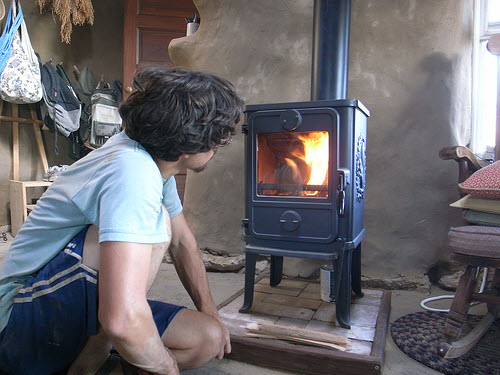 small wood stove