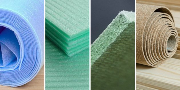 Как выбрать ламинат: Ламинат укладывается на специальную подложку, которую вам тоже придётся купить