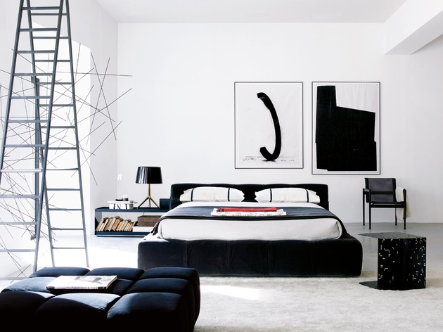 bedroom-with-black-color-accents-bb-italia-tufty-bed.jpg