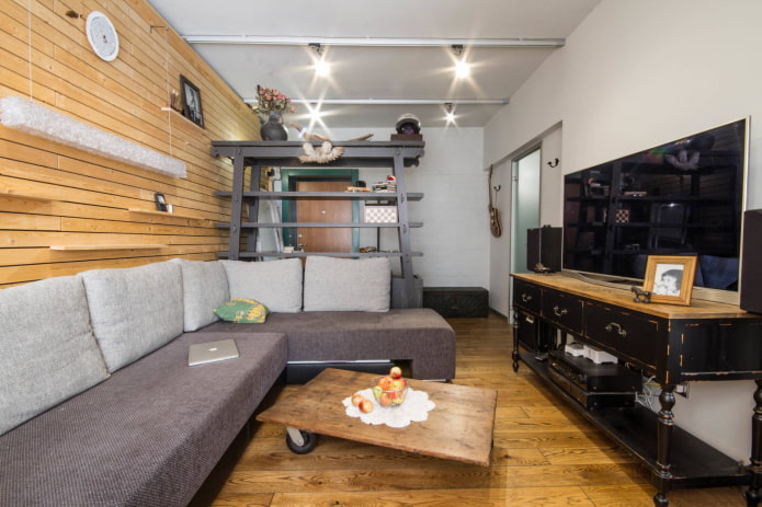 Деревянный пол и стены Деревянный пол и стены