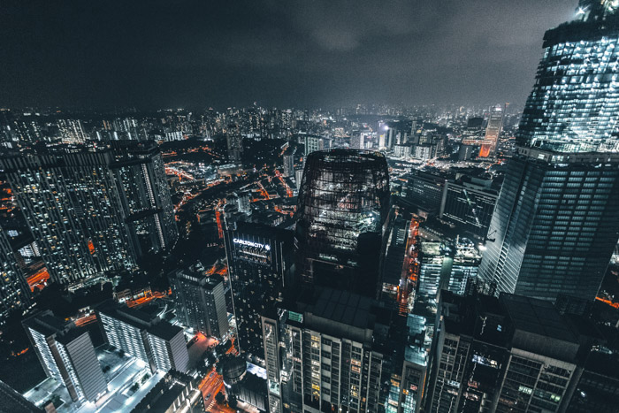 Stunning cityscape photo at night
