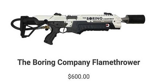 This is not the only bit of Boring Company merchandise Musk has decided to create. His last novelty item was a flamethrower retailing at $500 (£351) each