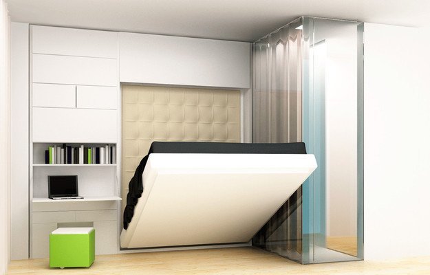 Раскладная кровать в спальне