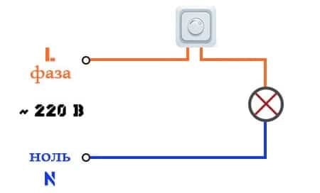 Схема подключения диммера