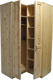 Деревянный угловой шкаф
