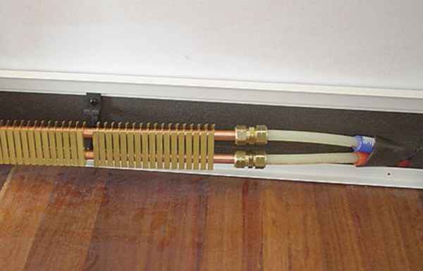 Виды плинтусного отопления