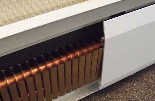 Виды плинтусного отопления