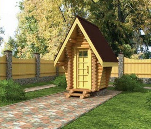 Оригинальный теремок - не сразу и поймешь, что это туалет