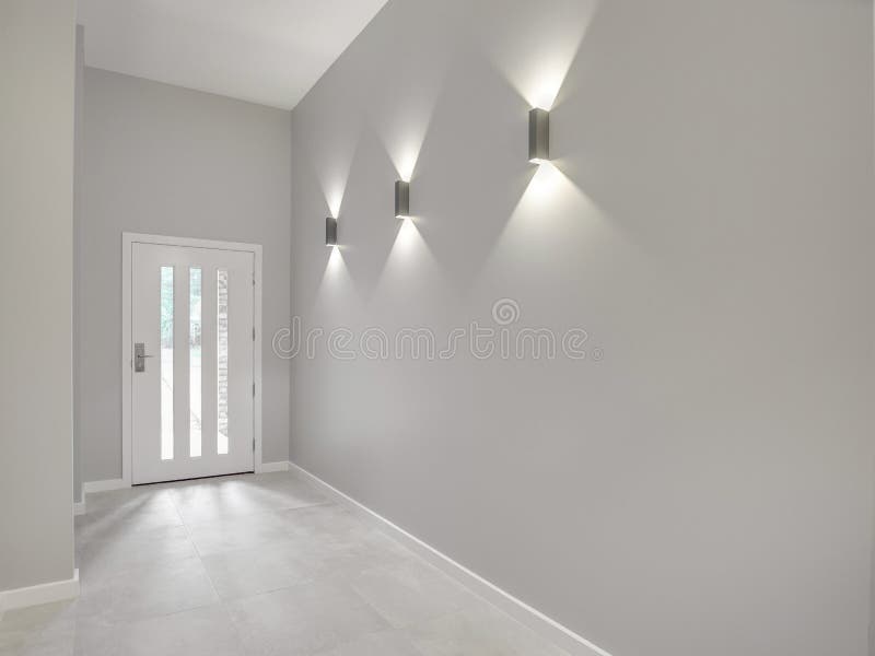 Entrance hallway in a moder home royalty free stock image
