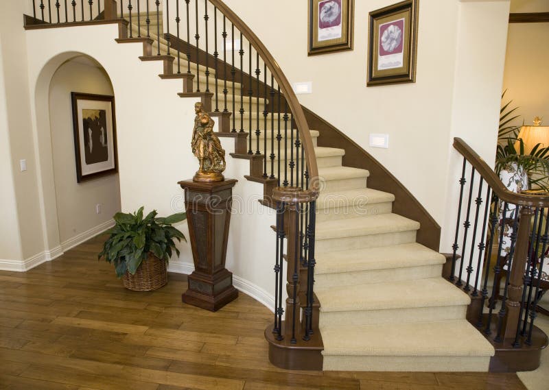 Hallway and Staircase stock photography