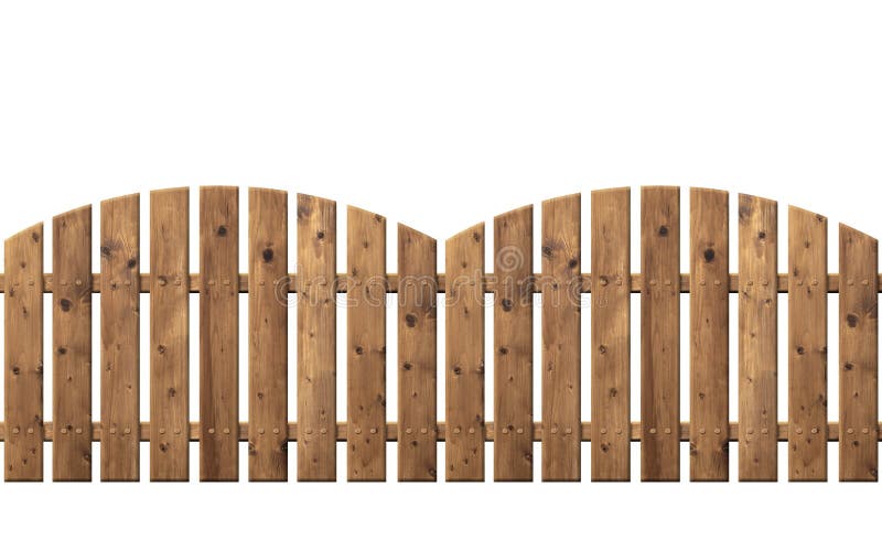 Wooden fence stock photo