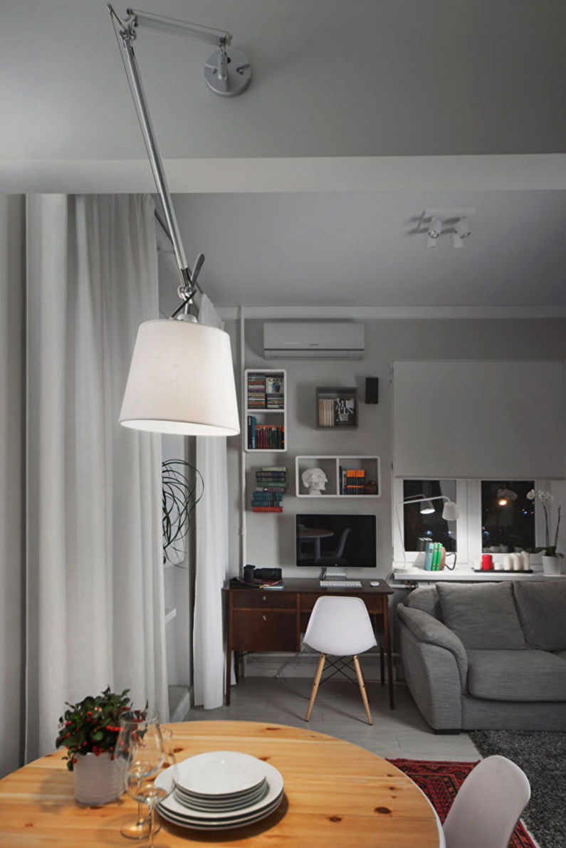 Дизайн интерьера двухкомнатной квартиры - фото