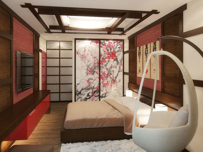 японский стиль спальни