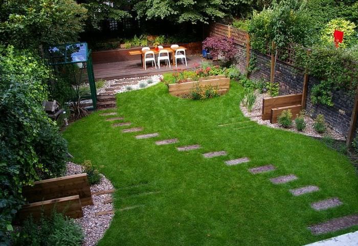 Зона для отдыха в ландшафтном дизайне частного сада