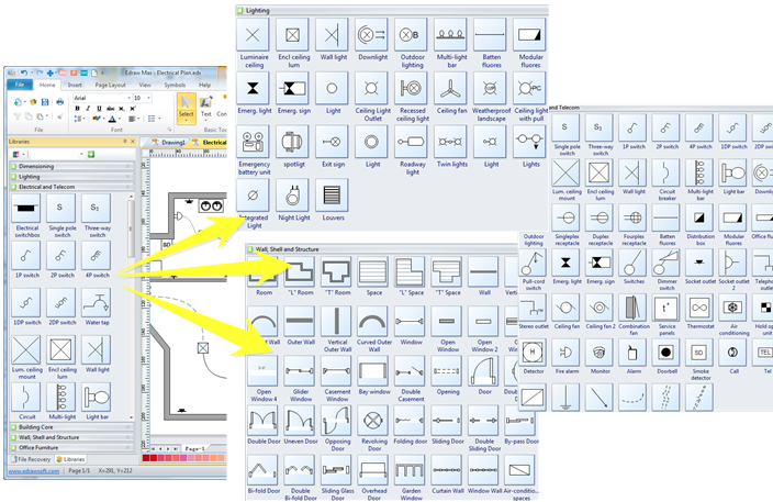 Extensive Wiring Symbols