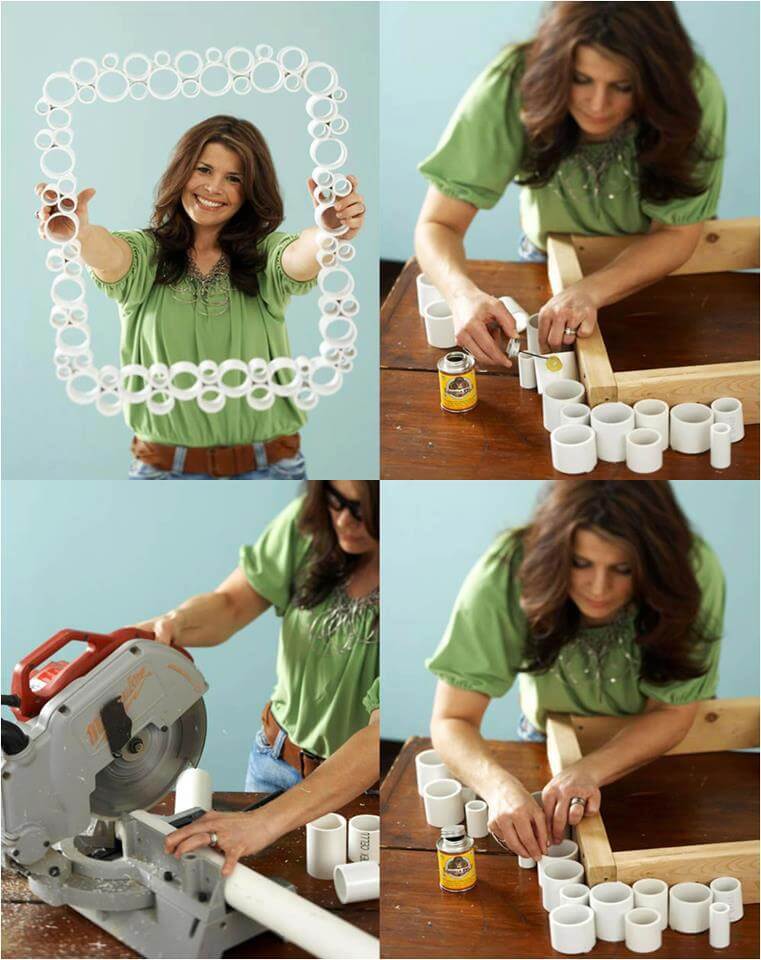 DIY-PVC-pipe-photo-frame-crafts DIY Creative Uses Of PVC Pipes - Step by step