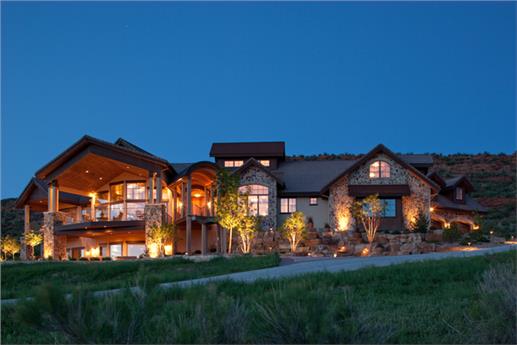 Two-story luxury house plan #161-1051 with lots of amenities