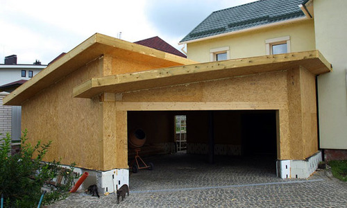 Строительство дома из сип панелей с гаражем