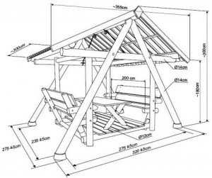 Диван в беседку своими руками чертежи