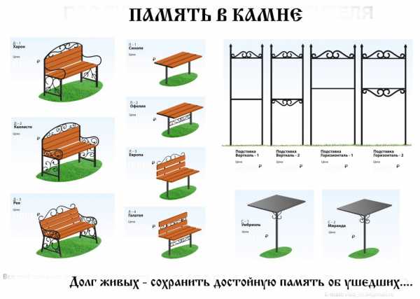 Столик на кладбище чертеж